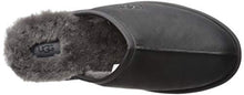 Load image into Gallery viewer, UGG Men's Scuff Slipper, Black Leather, 10