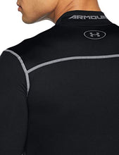 Load image into Gallery viewer, Under Armour Men's ColdGear Armour Compression Mock Long-Sleeve T-Shirt , Black (001)/Steel , Medium