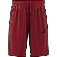 Load image into Gallery viewer, adidas Men's Size Designed 2 Move 3-Stripes Primeblue Shorts, Scarlet/Black, X-Large/Tall