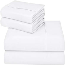 Load image into Gallery viewer, Utopia Bedding Bed Sheet Set - 4 Piece Full Bedding - Soft Brushed Microfiber Fabric - Shrinkage & Fade Resistant - Easy Care (Full, White)