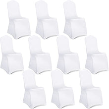 Load image into Gallery viewer, Premium Spandex Dining Chair Cover - INFANZIA Upgraded 10 PCS Super Stretch Chair Slipcover Protector with Elastic Leg Pocket for Party, Wedding, Banquet - Perfect Living Room Decoration