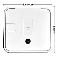 Load image into Gallery viewer, NUSET White Electrical Cable Hatch Lock with Key, RV042