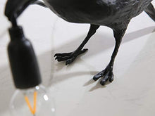 Load image into Gallery viewer, CHABEI Modern Table Light, Bird Desk Lamp, Resin Standing Bird Lighting for Living Room, Bedroom, Office, College Dorm (Black)
