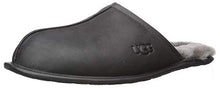 Load image into Gallery viewer, UGG Men's Scuff Slipper, Black Leather, 10