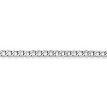 Load image into Gallery viewer, 14k White Gold 4.3mm Curb Link Bracelet Chain 7 Inch Necklace Pendant Charm Fine Jewelry For Women Gifts For Her