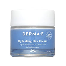 Load image into Gallery viewer, DERMA E Hydrating Day Cream with Hyaluronic Acid and Green Tea – All Natural, Vitamin Enriched Facial Moisturizer – Hydrating, and Smoothing Face Cream, 2oz