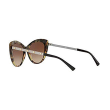 Load image into Gallery viewer, Versace VE4348 Sunglasses 517713-57 - Black/Havana Frame, Brown Gradient VE4348-517713-57