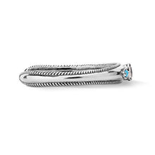 Load image into Gallery viewer, Carolyn Pollack Sterling Silver Sleeping Beauty Turquoise and Opal Triplet Cuff Bracelet Size Small