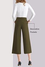 Load image into Gallery viewer, Tsful Women's Casual Loose Wide Leg Pants Pull On Dress Pant(Army Green,M)