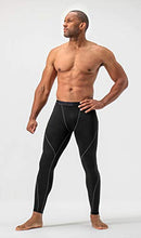 Load image into Gallery viewer, DEVOPS Men's Thermal Compression Pants, Athletic Leggings Base Layer Bottoms (2 Pack) (2X-Large, Black/Black)