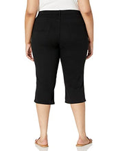 Load image into Gallery viewer, Lee Women's Plus-Size Relaxed-Fit Denim Capri Jean, Black, 16W