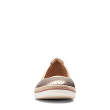 Load image into Gallery viewer, Clarks womens Serena Kellyn Loafer Flat, Metallic Leather, 8 Wide US