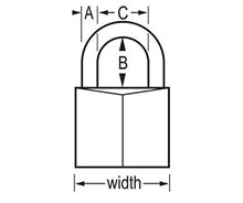 Load image into Gallery viewer, Master Lock 140QLH Solid Lock, 4 Pack, Brass, Silver, 4 Padlock
