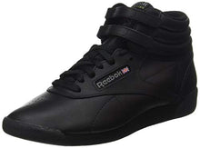 Load image into Gallery viewer, Reebok Women's Freestyle Hi Sneaker, Black 2, 8.5