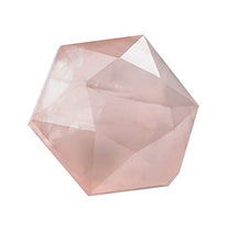 Load image into Gallery viewer, Natural Rose Quartz Crystal Heart Chakra Healing Reiki Gemstone for Love, Romance & Relationships (with Pine Wood Box) Spiritual Gift 1.5-1.7 Inches