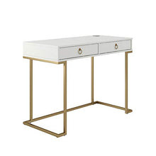 Load image into Gallery viewer, CosmoLiving Camila, White Writing Desk