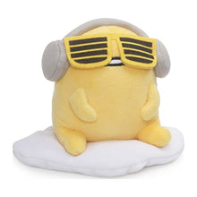 Load image into Gallery viewer, GUND Gudetama with Sunglasses and Headphones Lazy Egg Sanrio Plush, Yellow, 5”