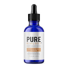 Load image into Gallery viewer, Pure Biology Premium Vitamin C Serum for Face with Hyaluronic Acid & Vitamin E, Brightening Antioxidant Serum for Face, Acne and Dark Spot Corrector, Skin Care for Men & Women (1 oz)