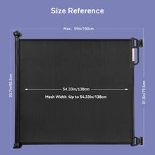 Load image into Gallery viewer, Momcozy Retractable Baby Gate, 33" Tall, Extends up to 55" Wide, Child Safety Baby Gates for Stairs, Doorways, Hallways, Indoor, Outdoor