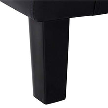 Load image into Gallery viewer, YAHEETECH Accent Chairs Set of 2 Faux Leather Barrel Chair Side Chairs Club Chair for Bedroom Living Reading Room, Black