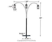 Load image into Gallery viewer, Signature Design by Ashley L725109 Maovesa Metal Arc Lamp, Bronze