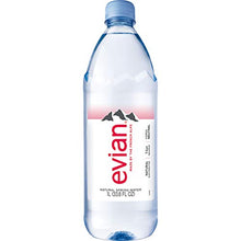 Load image into Gallery viewer, evian Natural Spring Water 1 Liter (Pack of 6), Naturally Filtered Spring Water, Naturally Filtered Spring Water in Large Bottles