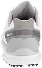Load image into Gallery viewer, FootJoy Men's Pro/SL Golf Shoes, White/Grey, 10.5 M US