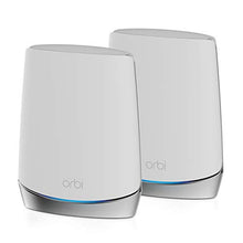 Load image into Gallery viewer, NETGEAR Orbi Whole Home Tri-band Mesh WiFi 6 System (RBK752) – Router with 1 Satellite Extender | Coverage up to 5,000 sq. ft., 40 Devices | AX4200 (Up to 4.2Gbps)