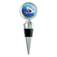 Load image into Gallery viewer, Great White Sharks Ocean Pair Scuba Diving Wine Bottle Stopper