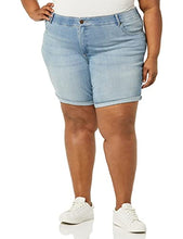 Load image into Gallery viewer, Riders by Lee Indigo Women's Plus Size Modern Collection 8" Double Rolled Cuff Denim Short, Falling Star, 16W AVG