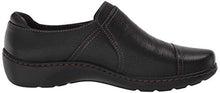 Load image into Gallery viewer, Clarks Women's Cora Poppy Loafer, Black Tumbled, 7.5