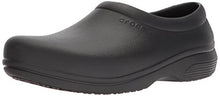 Load image into Gallery viewer, Crocs On The Clock Work Slipon Medical Professional Shoe, Black, 13 US Men/ 15 US Women M US