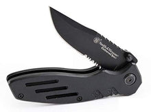 Load image into Gallery viewer, Smith & Wesson Extreme Ops SWA24S 7.1in S.S. Folding Knife with 3.1in Serrated Clip Point Blade and Aluminum Handle for Outdoor, Tactical, Survival and EDC