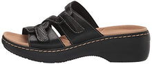 Load image into Gallery viewer, Clarks Women's Merliah Karli Sandal, Black Leather, 8