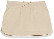 Load image into Gallery viewer, Nautica Girls' Little School Uniform Pull-On Scooter Skirt with Undershorts, Knit Waistband & Functional Pockets, Performance Material, Khaki, 5