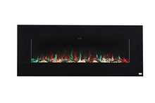 Load image into Gallery viewer, BurnBrite Electric 50 Inch Fireplace Recessed and Wall Mount Crystals and Driftwood