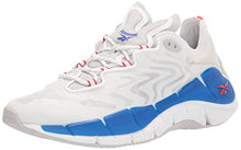 Load image into Gallery viewer, Reebok Unisex Zig Kinetica II Sneaker, White/Pure Grey/Bright Cobalt, 10.5 US Men