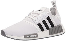 Load image into Gallery viewer, adidas Originals Men's NMD_R1 Primeknit Sneaker, White/Black/Grey, 7