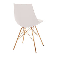 Load image into Gallery viewer, OSP Home Furnishings Oakley Mid-Century Modern Bucket Chair, White