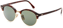 Load image into Gallery viewer, Ray-Ban Unisex-Adult RB4246 Clubround Sunglasses, Red Havana/Polarized Green, 51 mm