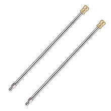 Load image into Gallery viewer, RIDGE WASHER Pressure Washer Extension Wand, 17 Inch Stainless Steel 1/4 Inch Quick Connect Power Washer Lance, 2 Pack