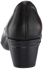Load image into Gallery viewer, Clarks Women's Emslie Mae Pump, Black Leather, 7