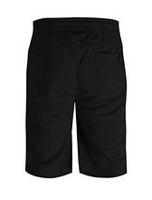 Load image into Gallery viewer, Screenshot SPORTS-A9050 Mens Fleece Athletic Zipper Pockets SweatShorts-Black-Small