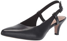 Load image into Gallery viewer, Clarks Women's Linvale Loop Pump, Black Leather, 080 M US