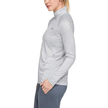 Load image into Gallery viewer, Under Armour Women's Tech Twist ½ Zip Long-Sleeve Pullover , Halo Gray (014)/Metallic Silver , X-Large
