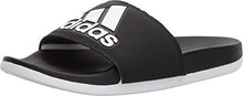 Load image into Gallery viewer, adidas Women's Adilette Comfort Slide Sandal, Black/White/Black, 10 M US