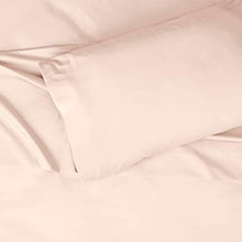 Load image into Gallery viewer, AmazonBasics Soft Microfiber Sheet Set with Elastic Pockets - Twin, Carnation Blush