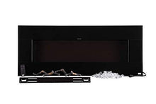 Load image into Gallery viewer, BurnBrite Electric 50 Inch Fireplace Recessed and Wall Mount Crystals and Driftwood