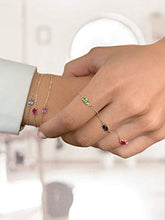 Load image into Gallery viewer, Prisma Bracelet Gemstone & 14K Gold Chain | Irresistible Tsavorite Garnet Birthstone Jewelry for Womens & Teens | Perfect for Valentine’s Day, Anniversary & Birthday Gift by Albert Hern