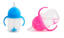 Load image into Gallery viewer, Munchkin Click Lock 7 Ounce Weighted Flexi-Straw Cup, 2 Pack, Blue/Pink